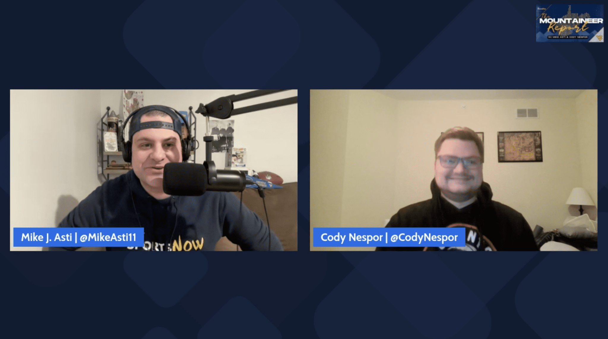 Mike Asti and Cody Nespor talk WVU sports on Mountaineer Report